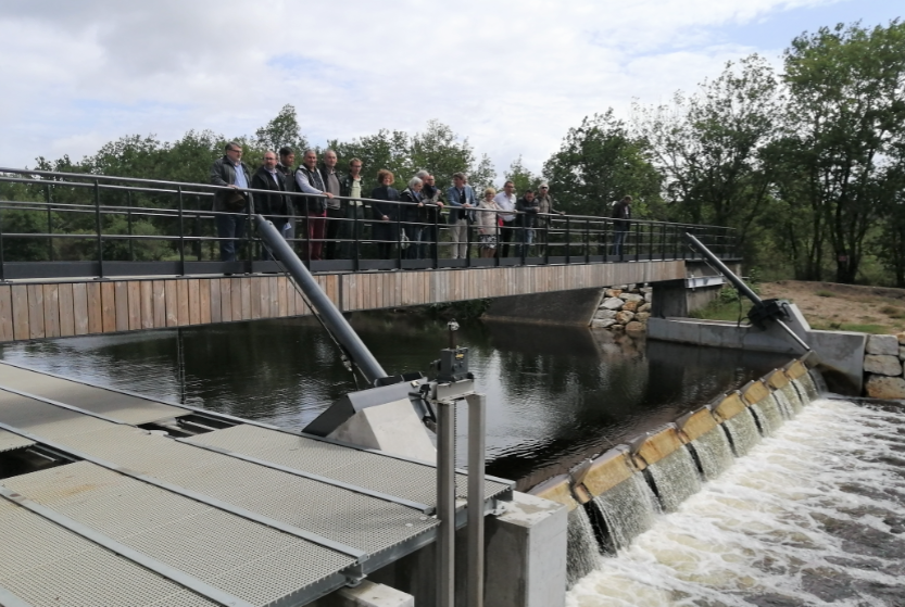 Inauguration de l'ouvrage de Joncru sur le canal du Porge