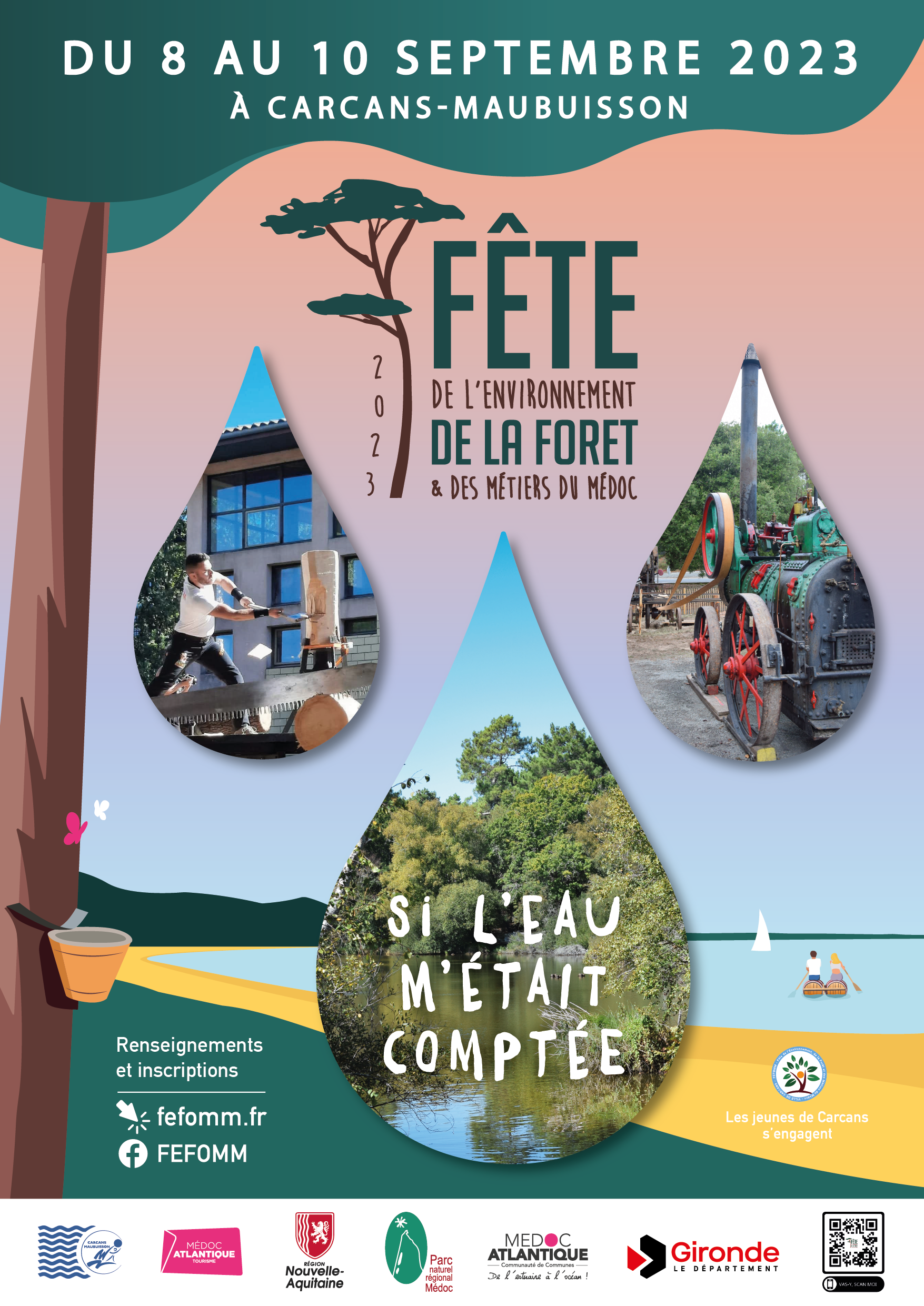 La fête de l'environnement, la forêt et des métiers du Médoc, FEFOMM de Carcans se prépare pour une troisième édition!